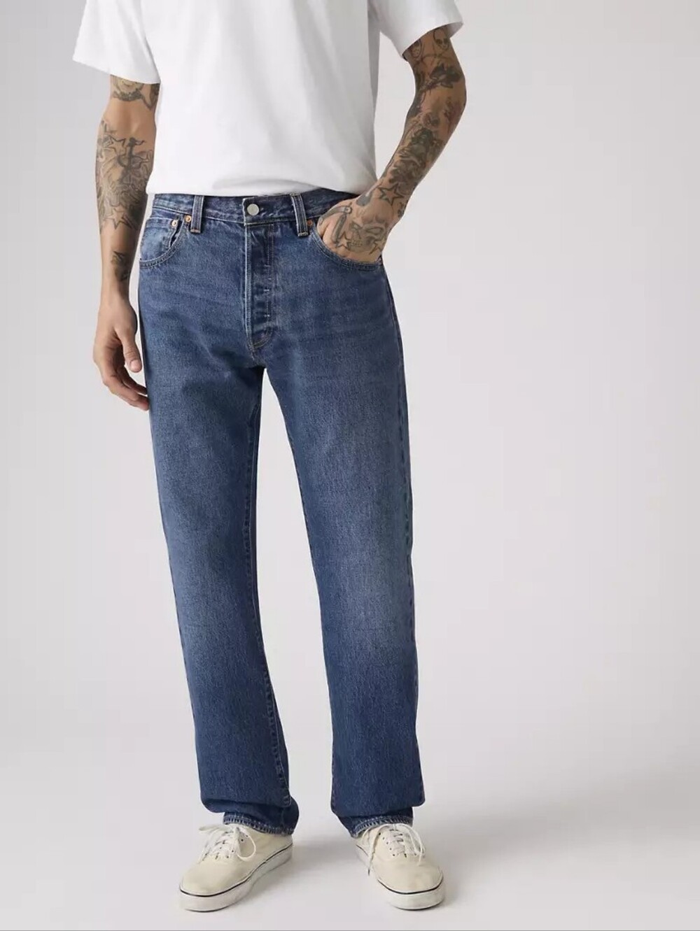 Levi's Premium 501 '93 Straight Fit Jeans Dark Wash Men's Size 30x32